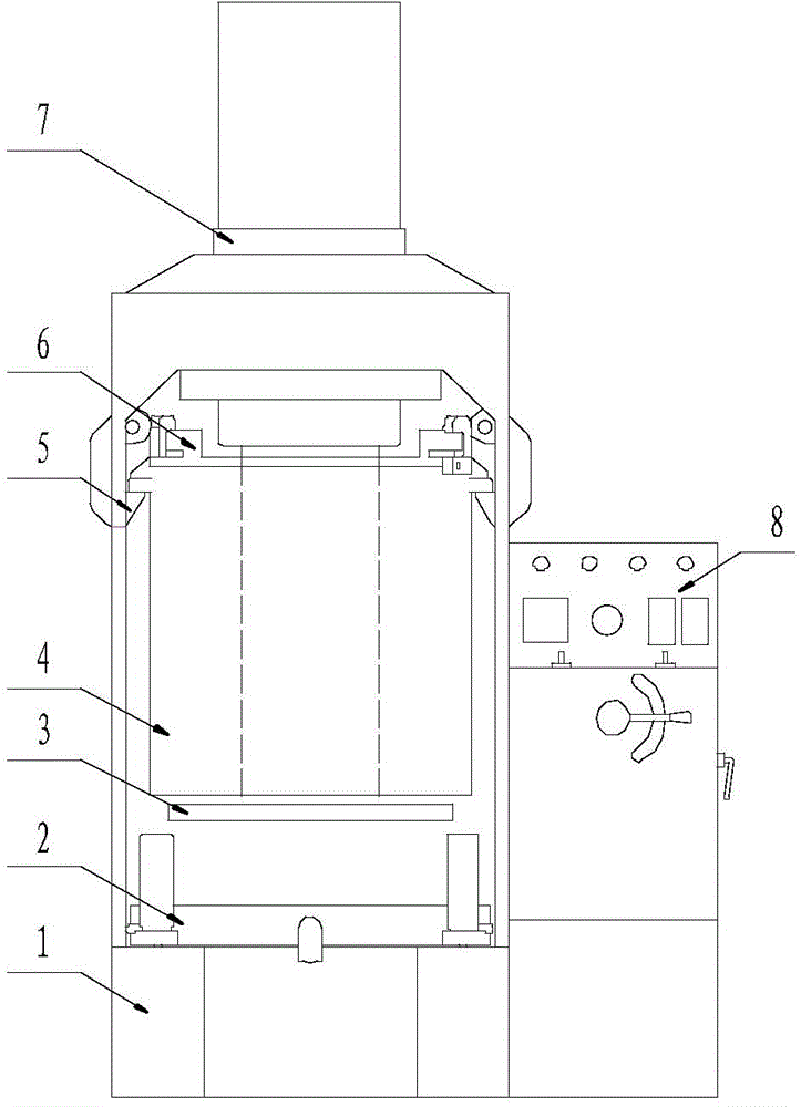 Hydraulic vertical type oil press