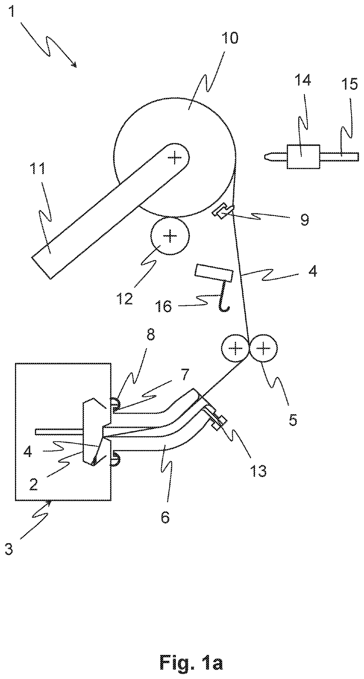 Thread-guiding unit, open-end spinning machine and method for operating a spinning station