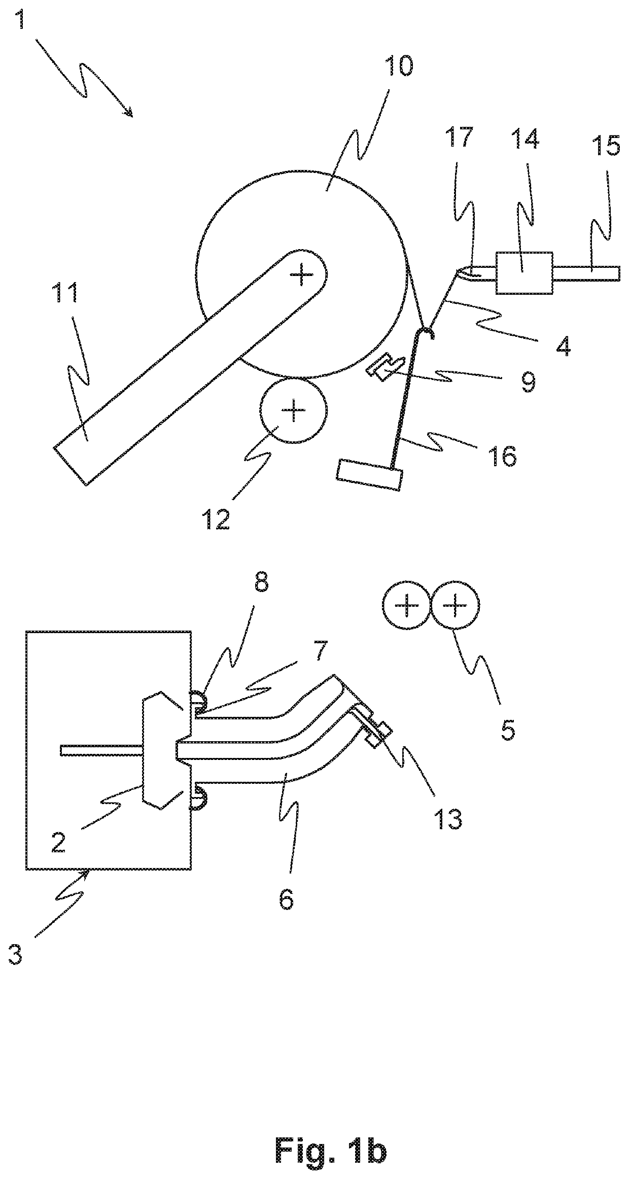 Thread-guiding unit, open-end spinning machine and method for operating a spinning station