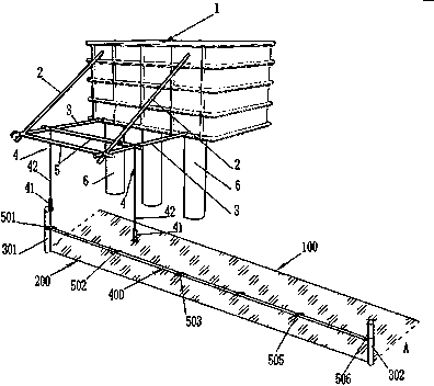 Pile position alignment device and pile position alignment process applying pile position alignment device