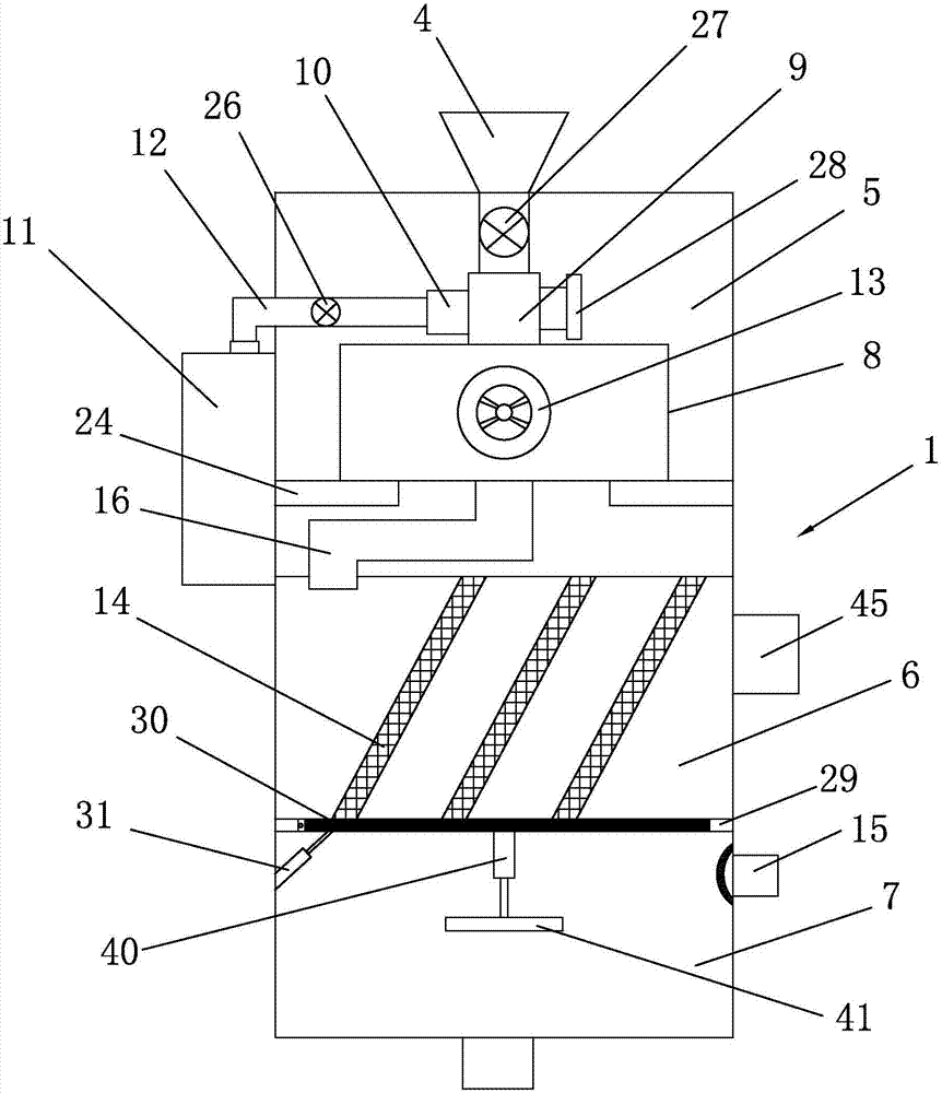 Sewage treatment device and method for landscape river way