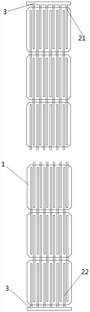 Back contact solar cell interconnection structure