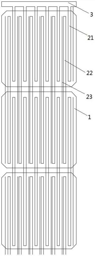 Back contact solar cell interconnection structure