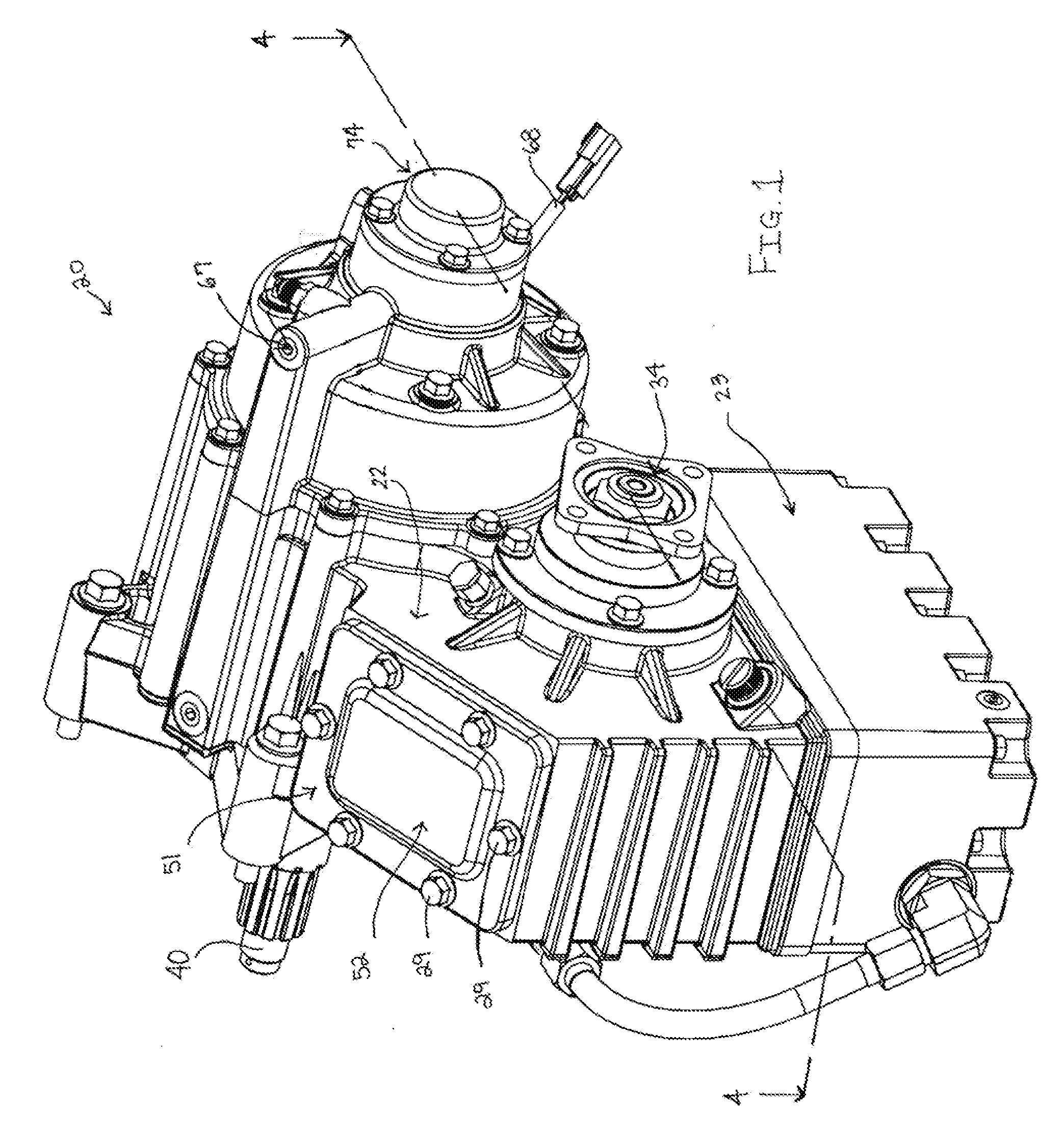 Pump transmission with pto gear and independently clutched impeller