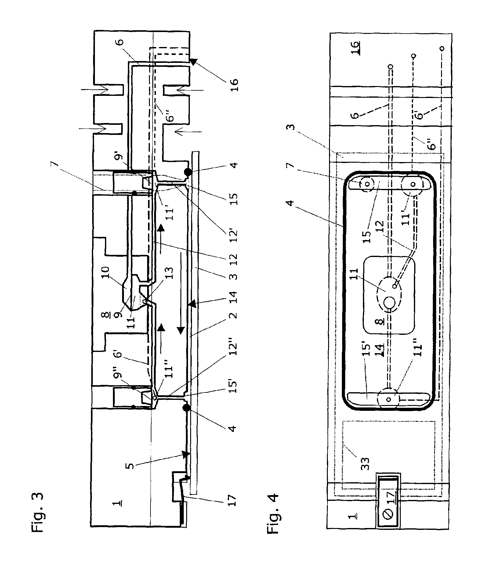 Device for providing a hybridization chamber, and process unit and system for hybridizing nucleic acid samples, proteins, and tissue sections
