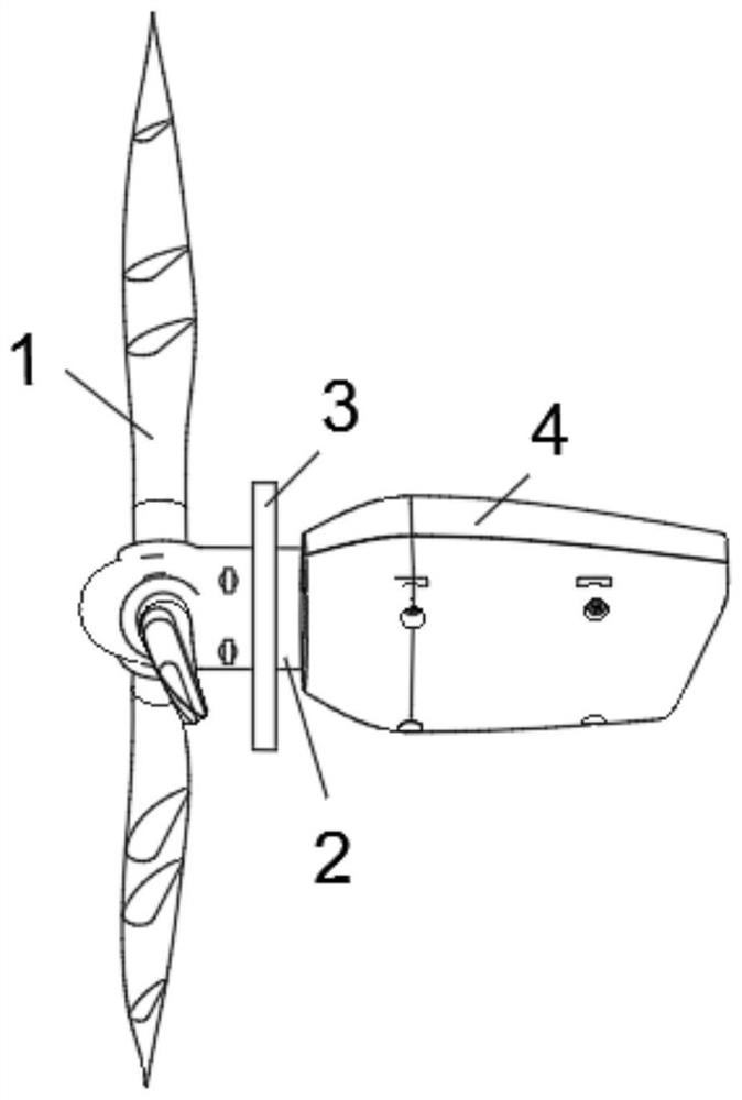 Wind driven generator with wind resistance reducing blades
