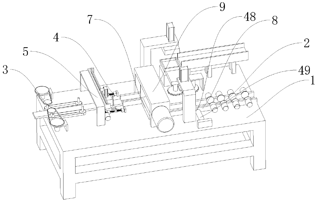 Aluminum substrate cutting, pressing and trimming integrated production line