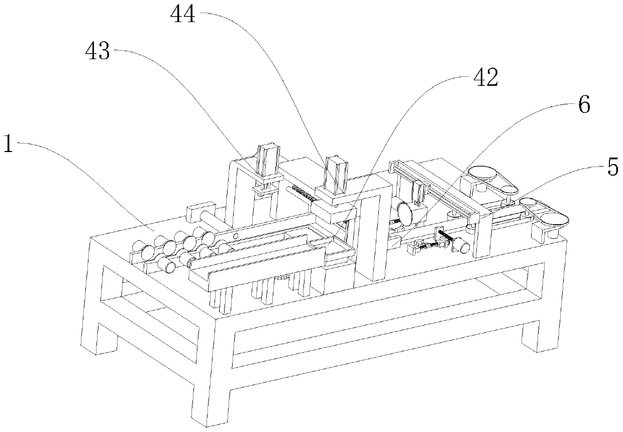 Aluminum substrate cutting, pressing and trimming integrated production line