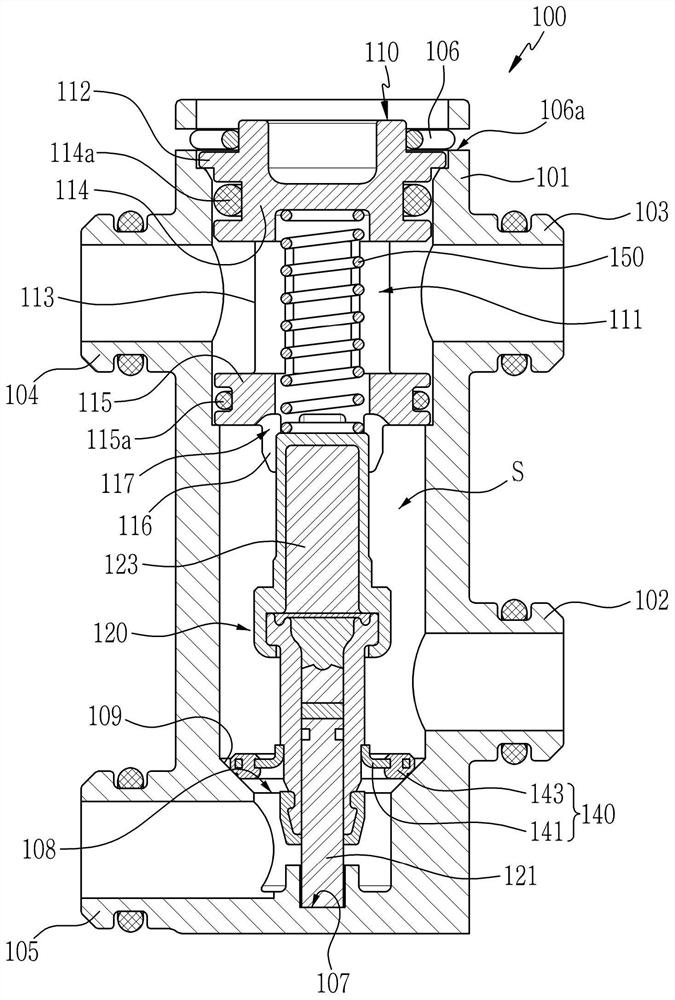 Valve apparatus for vehicle