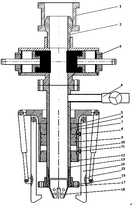 Hydraulic self-locking quick installation blowout preventer and method