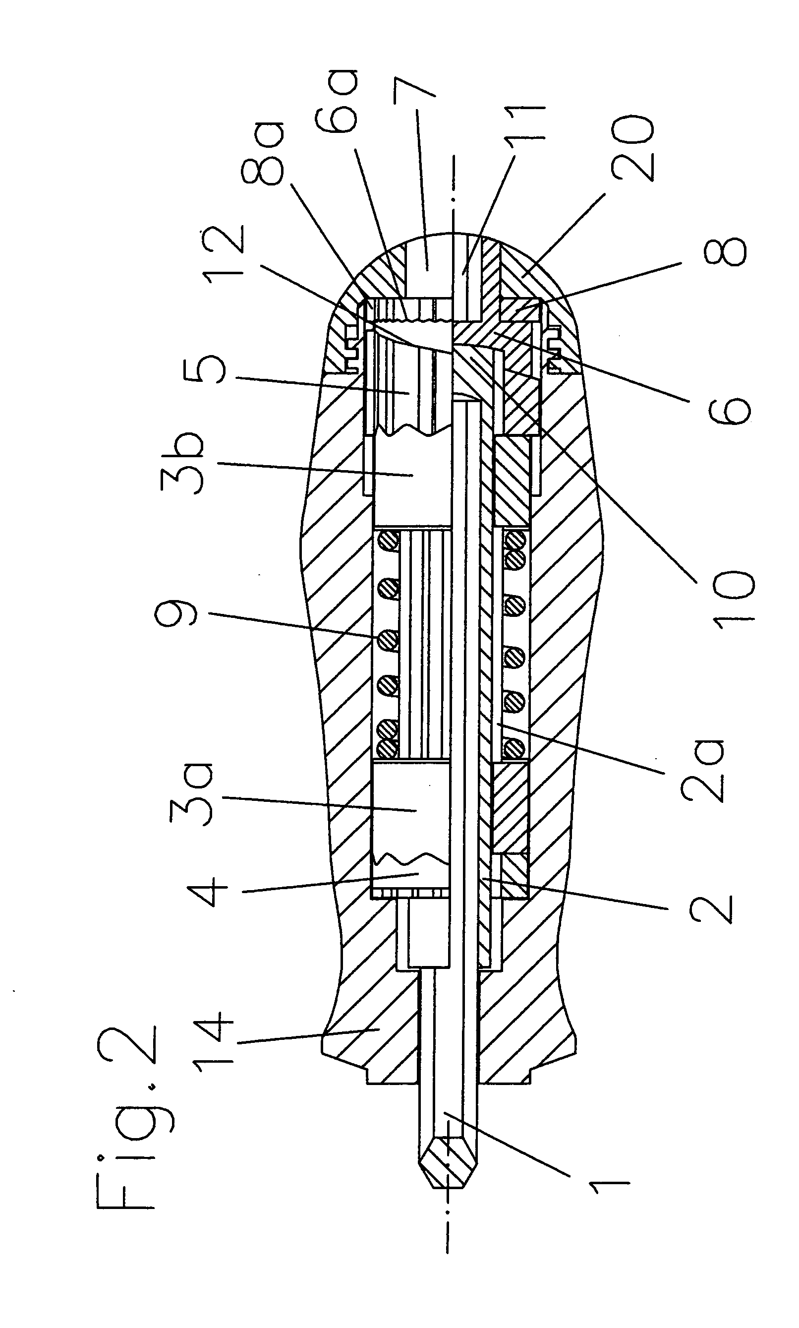 Screwdriver with adjustable device to limit transmitted torque