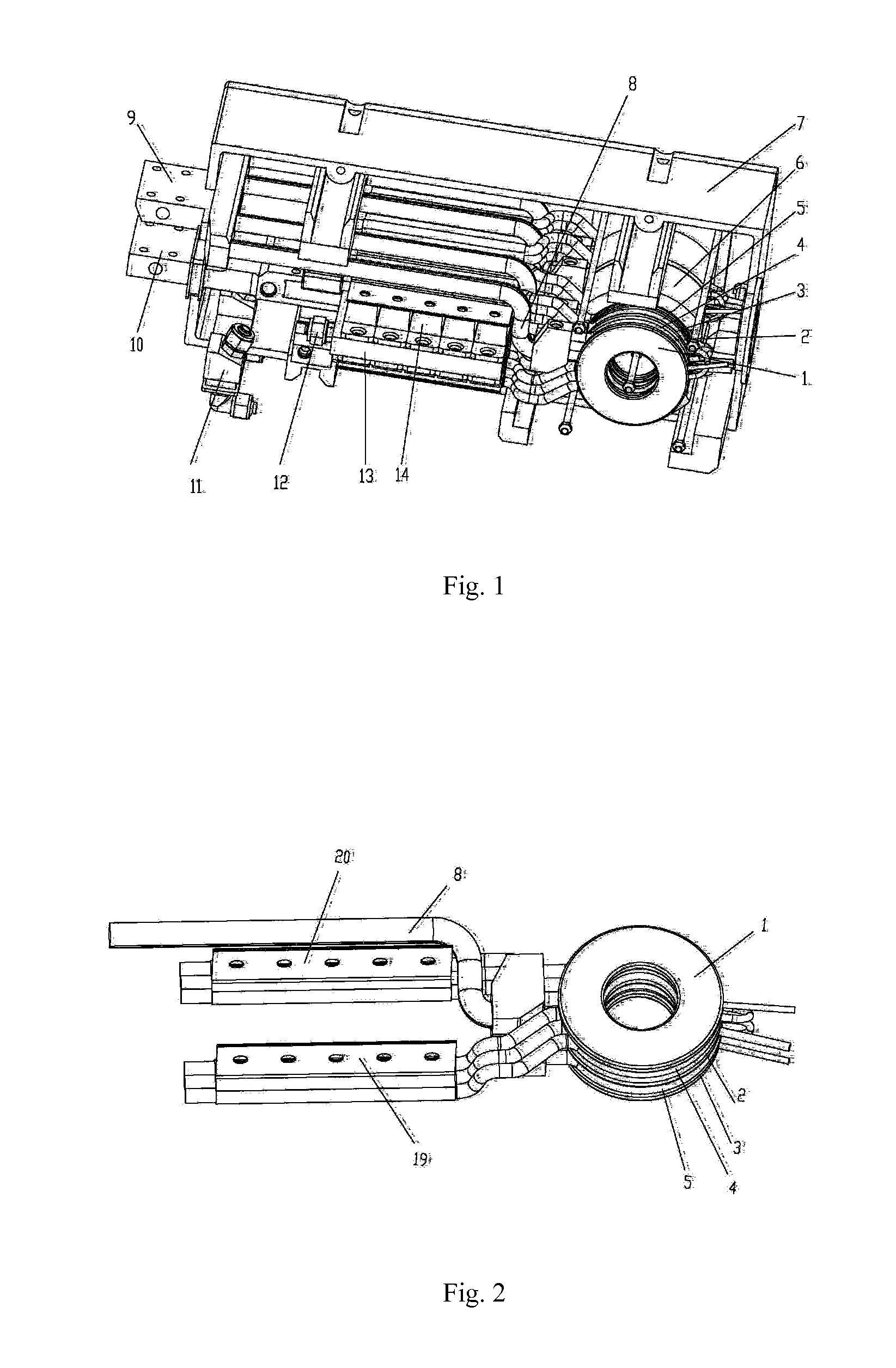 Resistance welding high frequency transformer and spot welding machine