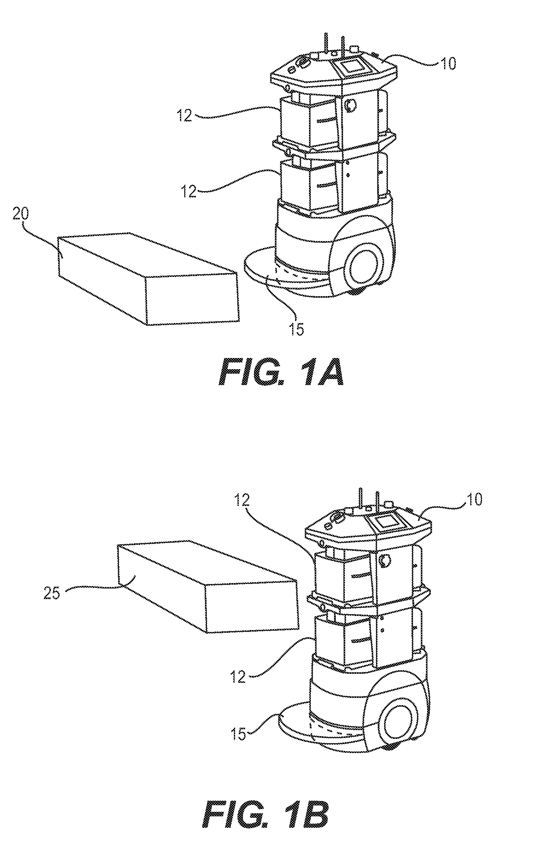 Positive and negative obstacle avoidance system and method for a mobile robot
