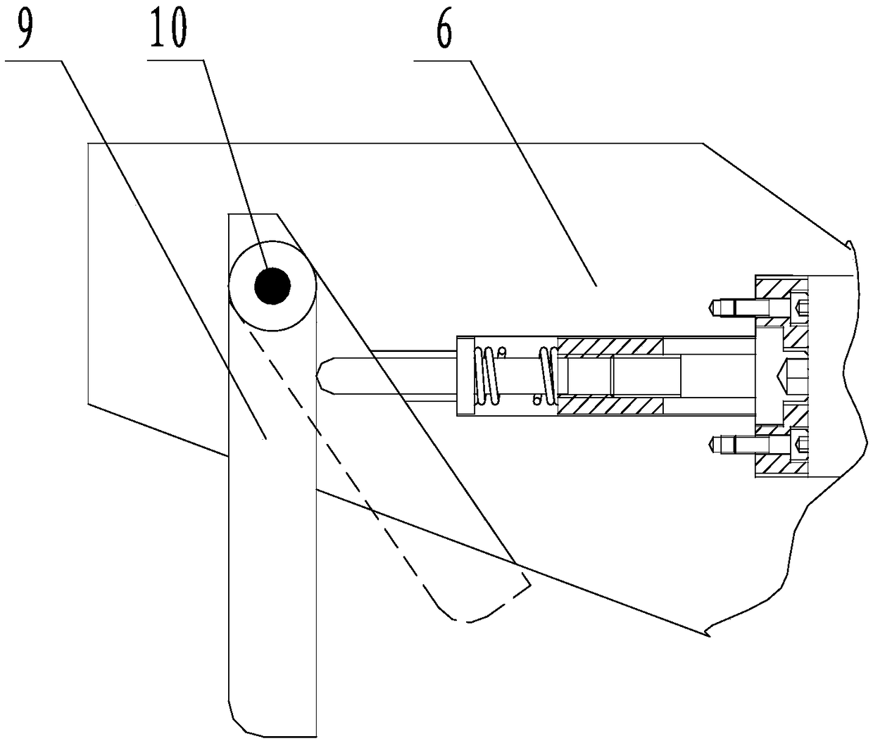 Tapered rod type butt joint traction mechanism for recycling underwater robot