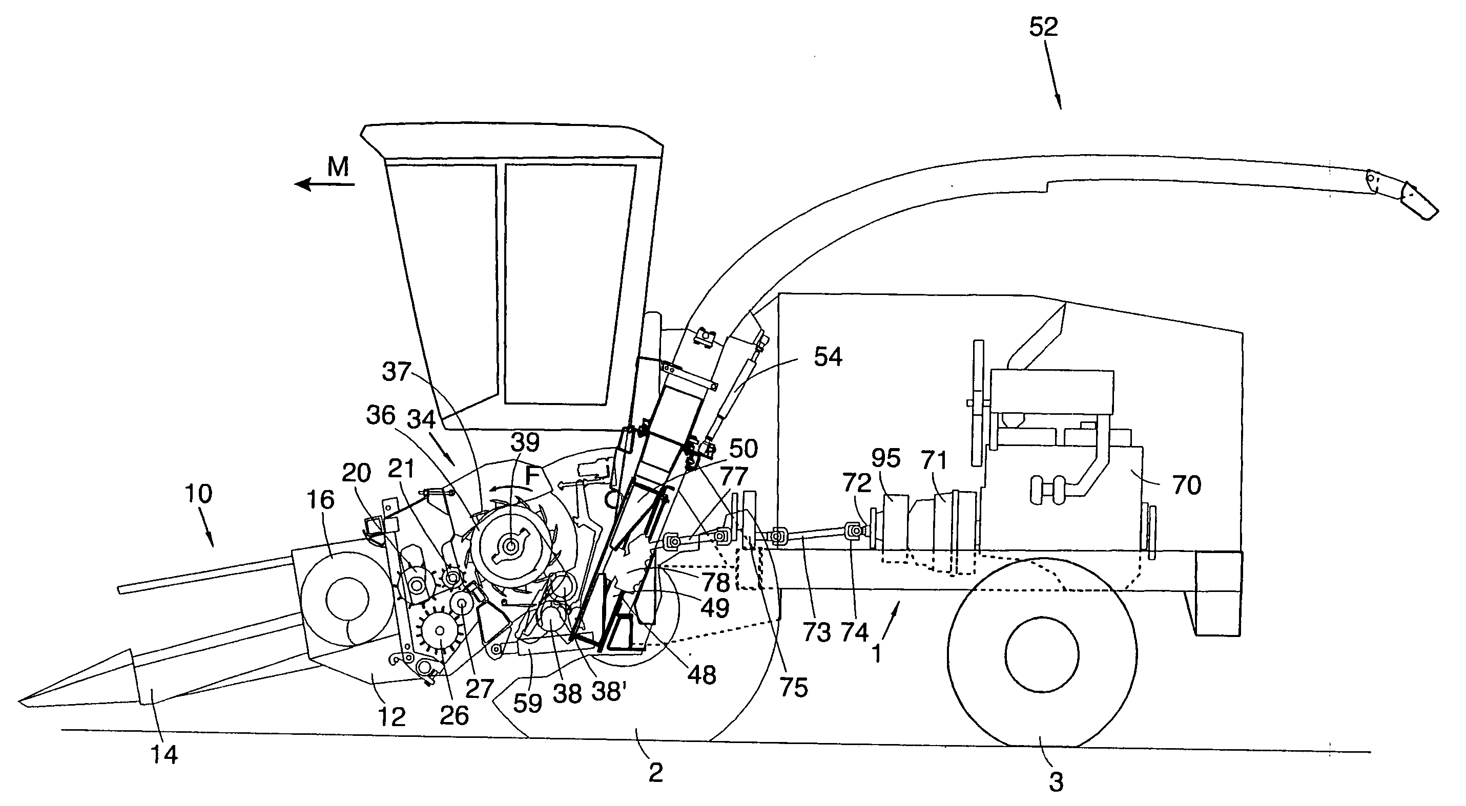 Agricultural harvesting machines and front attachments therefor