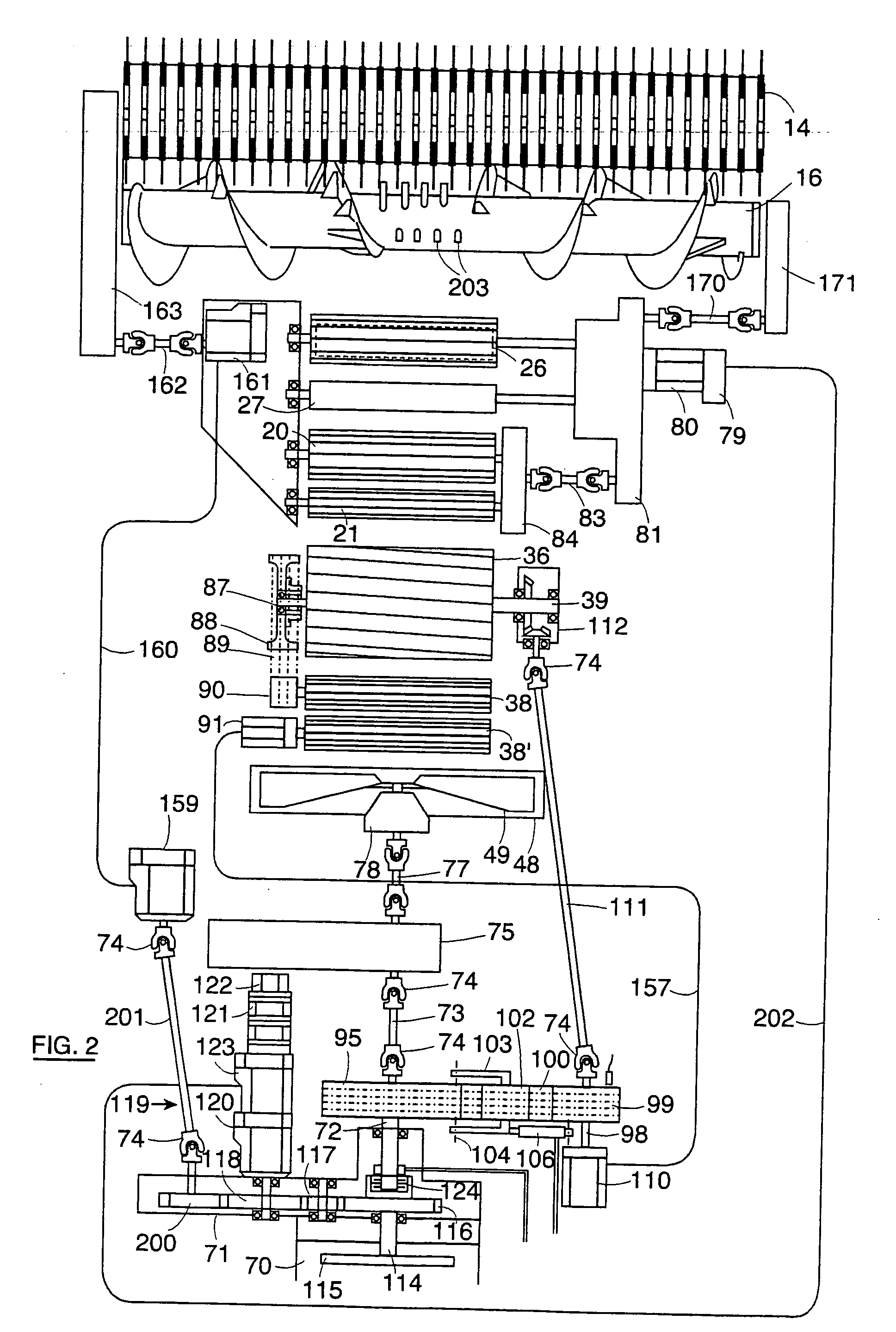 Agricultural harvesting machines and front attachments therefor