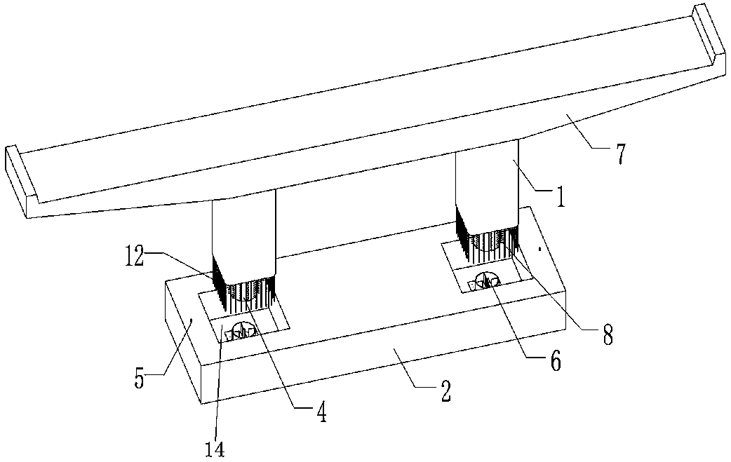 Prefabricated bridge pier and bearing platform connecting structure, construction method, prefabricated bridge pier and bearing platform