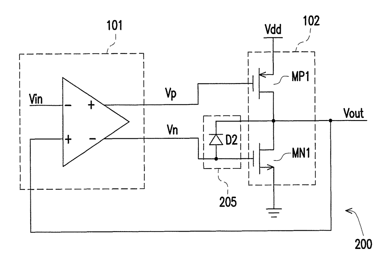 Amplifier circuit with overshoot suppression