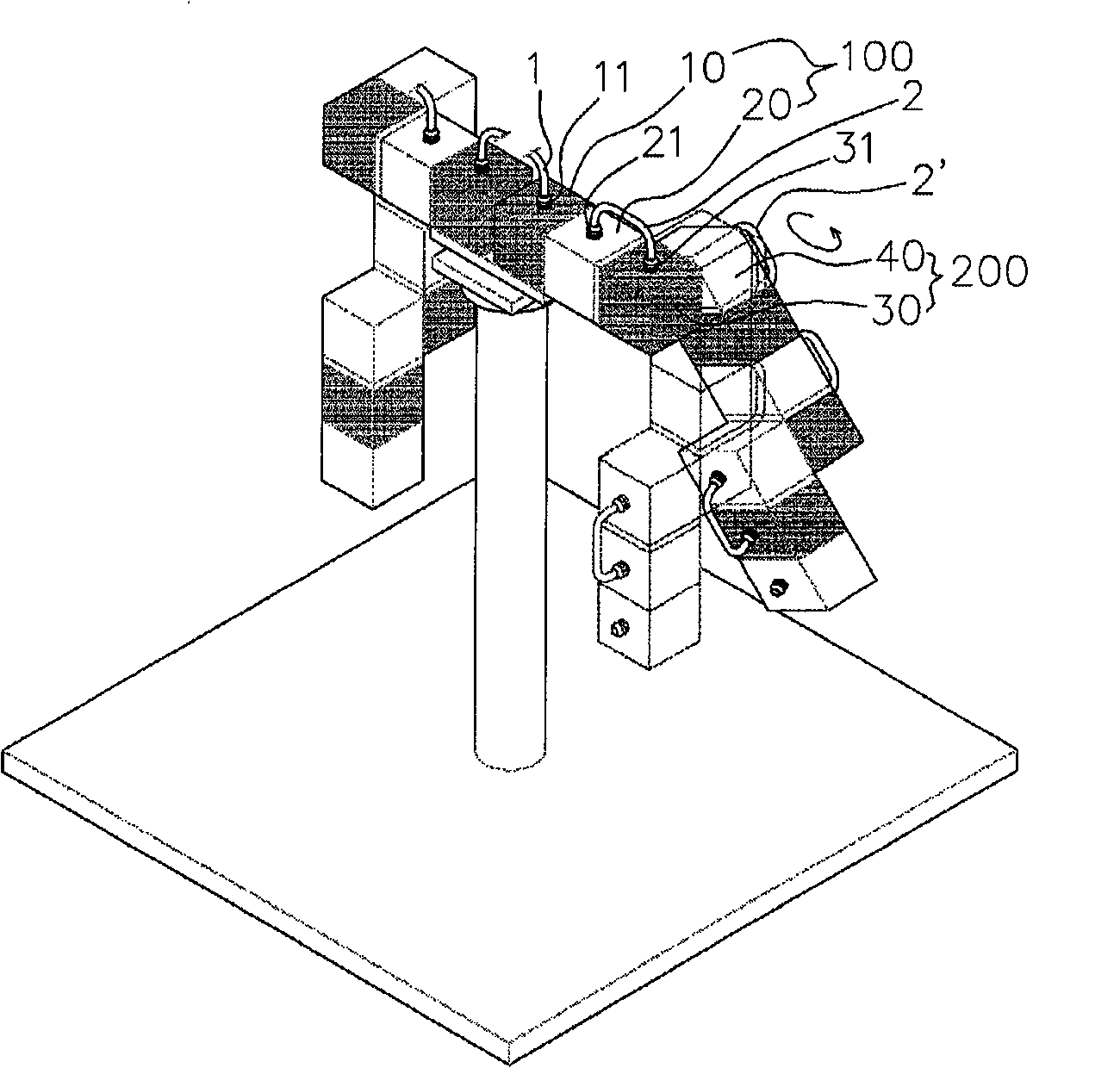 Structure of modular robot actuation system