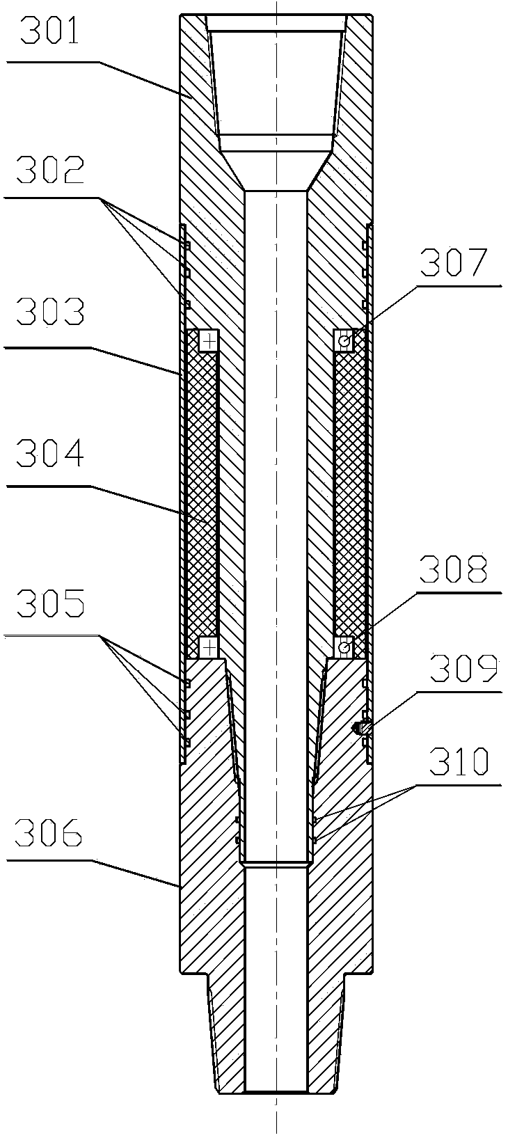 Anti-collision drilling assembly for vertical sections in dense cluster well groups and anti-collision method thereof