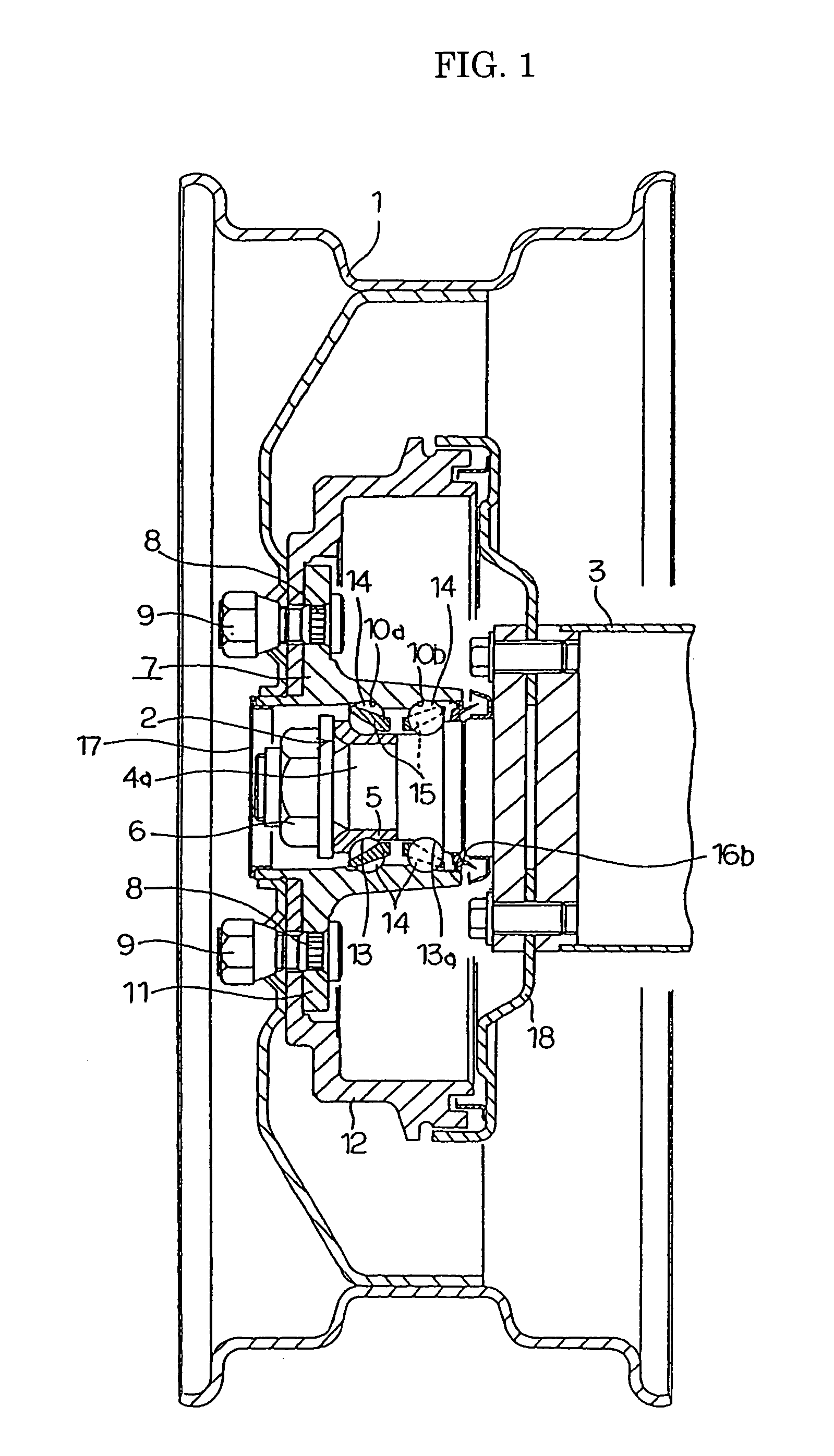 Wheel supporting rolling bearing unit
