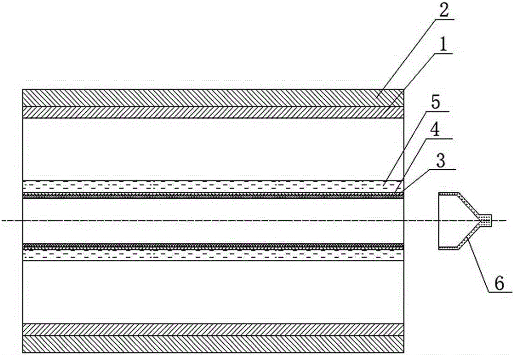 Device and method for preparing wear-resistant and anti-rust coating on inner wall of pipe
