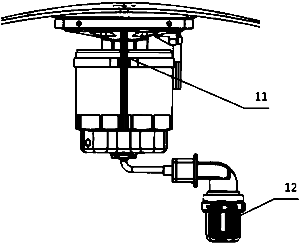 Aviation moisture separation device