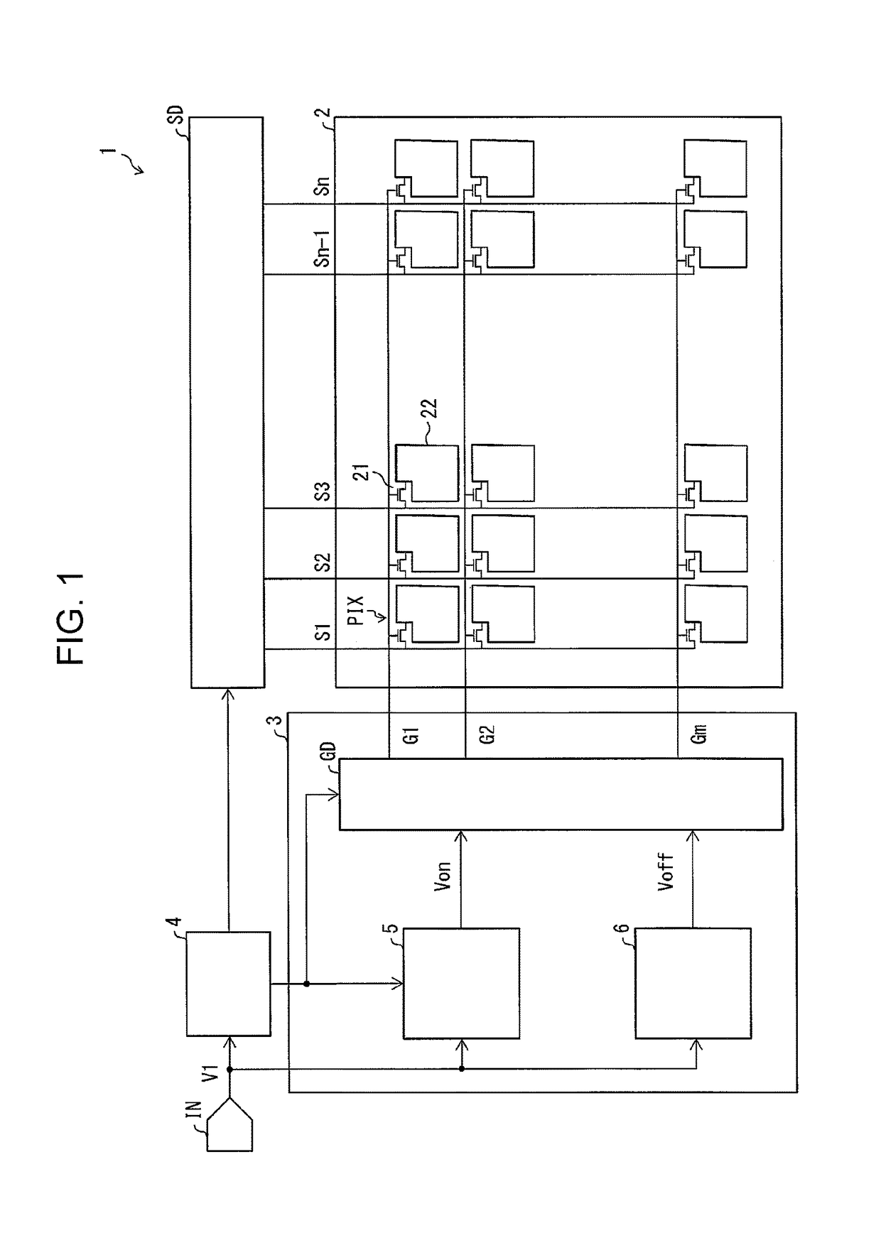 Display apparatus with waveform adjuster generating switch control signal by switching between grounded state and ungrounded state