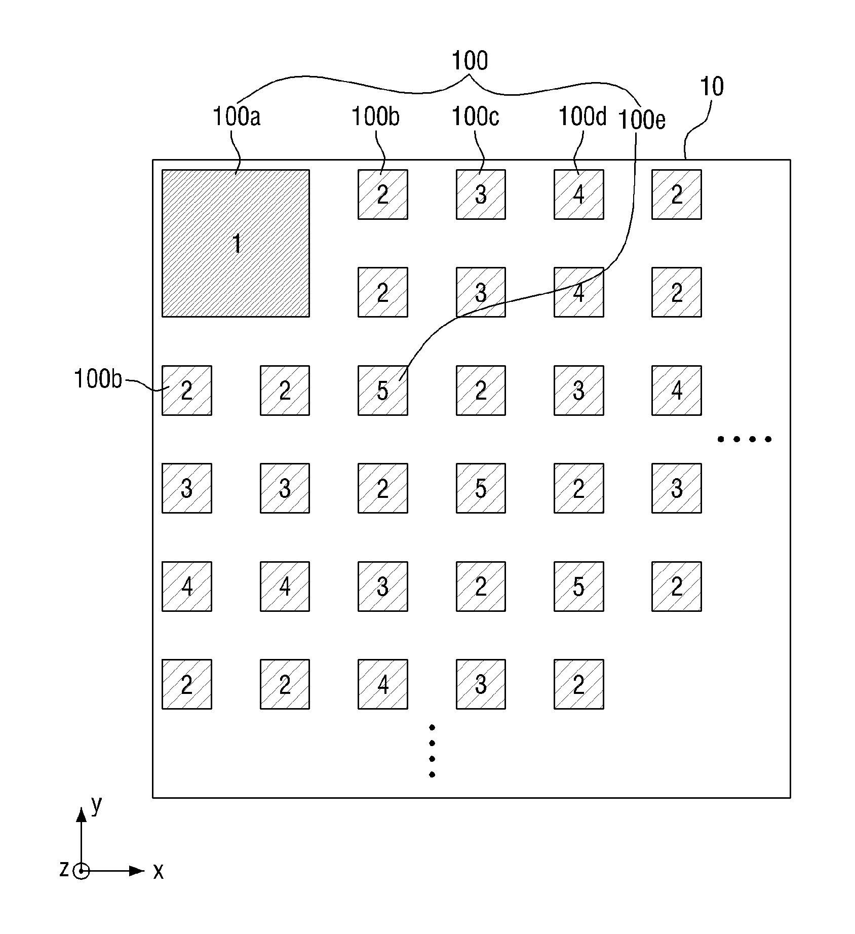 Chip to package interaction test vehicle and method for testing chip to package interaction using the same