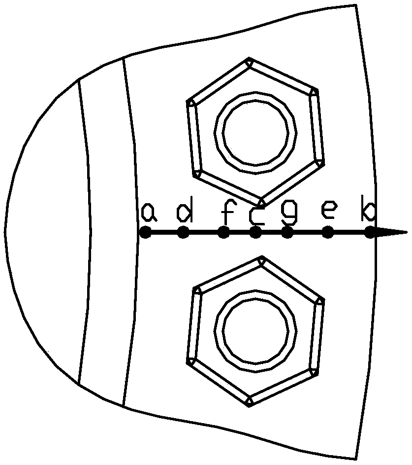 A method and device for detecting fastening force of a low-pressure turbine shaft disk of an aeroengine based on a cylinder-type contact displacement sensor group