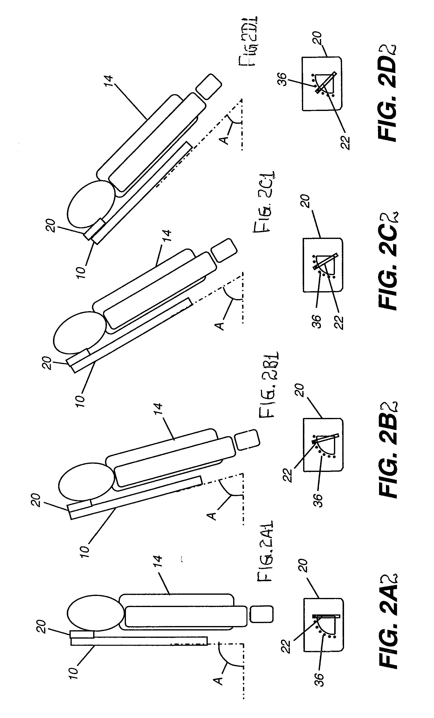 Radiographic marker for inclination angle