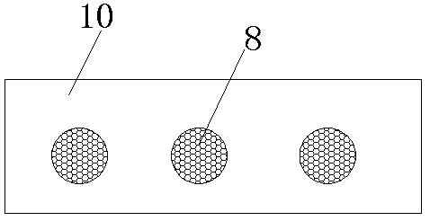 Grinding material forming mold with rapid heat dissipation function