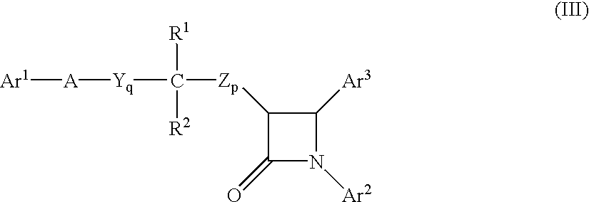 Sterol absorption inhibitor compositions