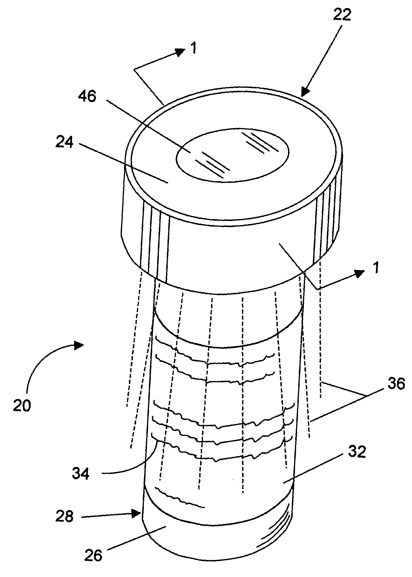 Self-contained illumination device for medicine containers