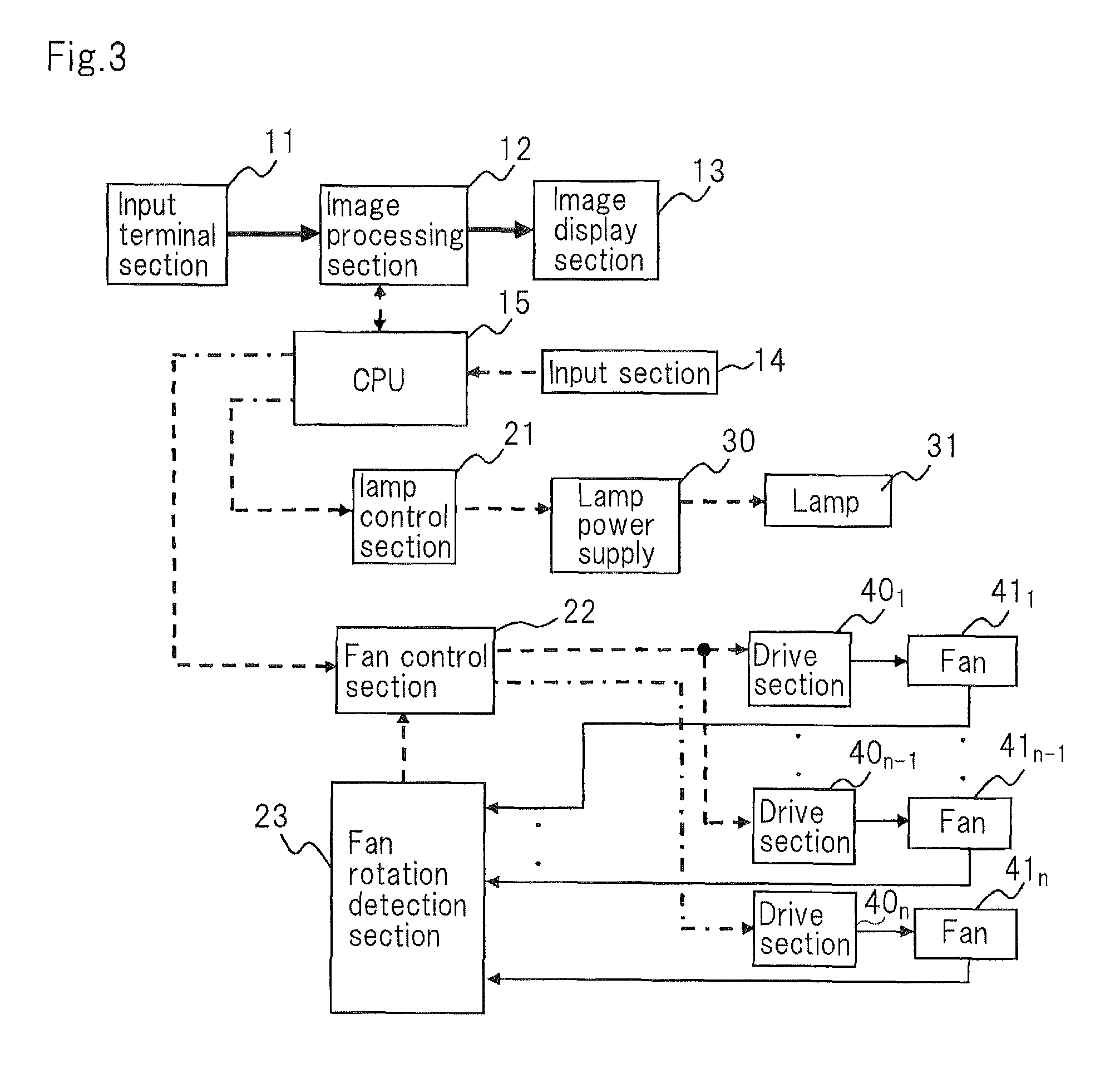 Image display device and light source cooling method