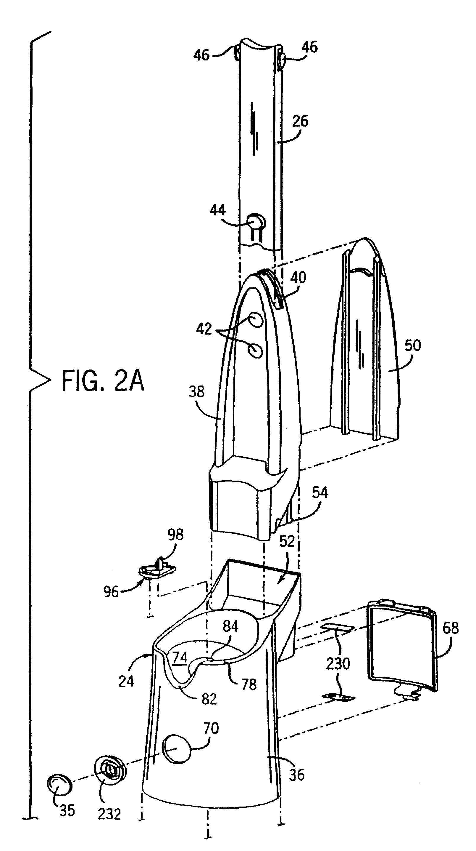 Bottle adapter for dispensing of cleanser from bottle used in an automated cleansing sprayer
