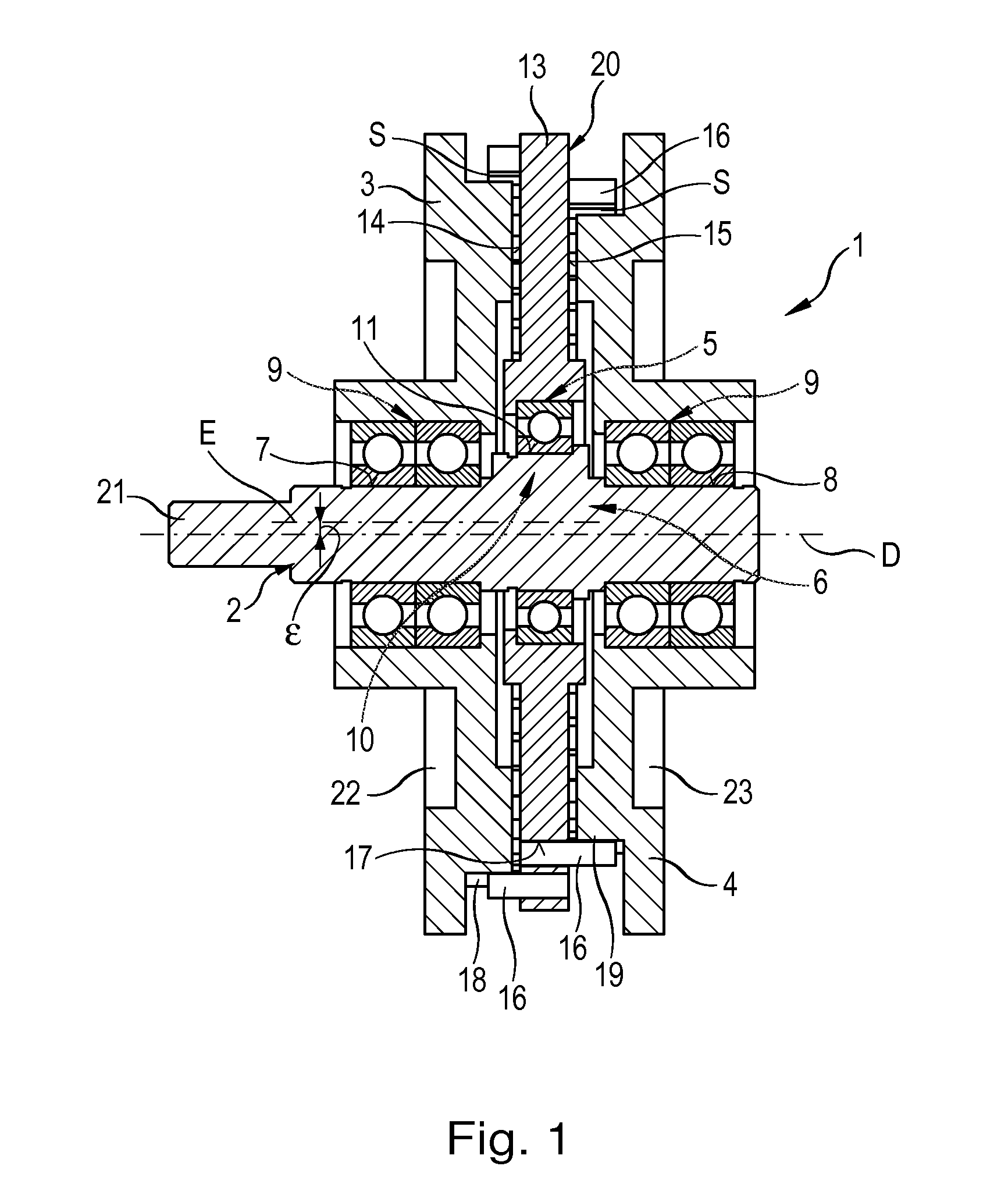 Cam phaser with eccentric lantern gear component