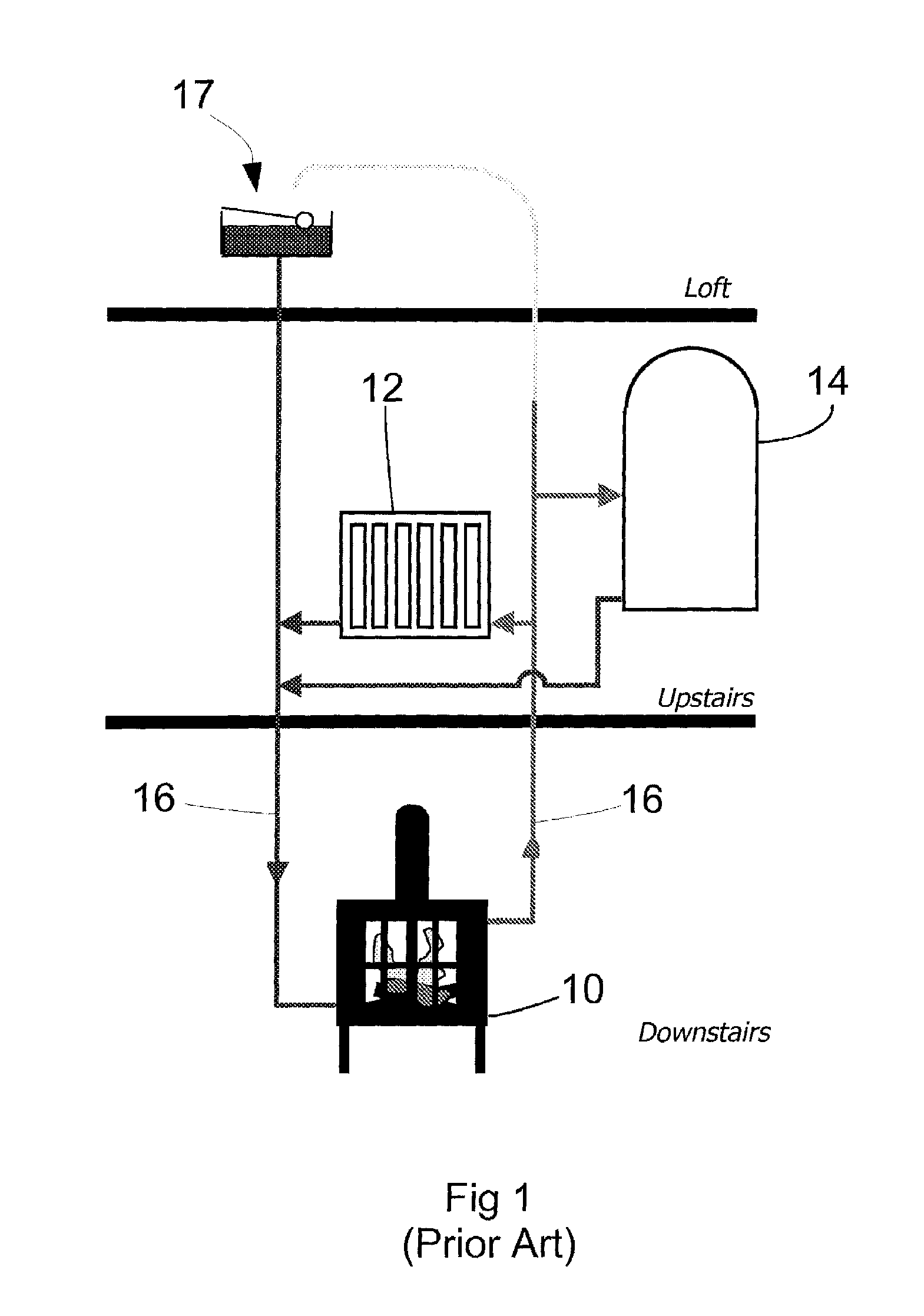 Apparatus for capturing heat from a stove