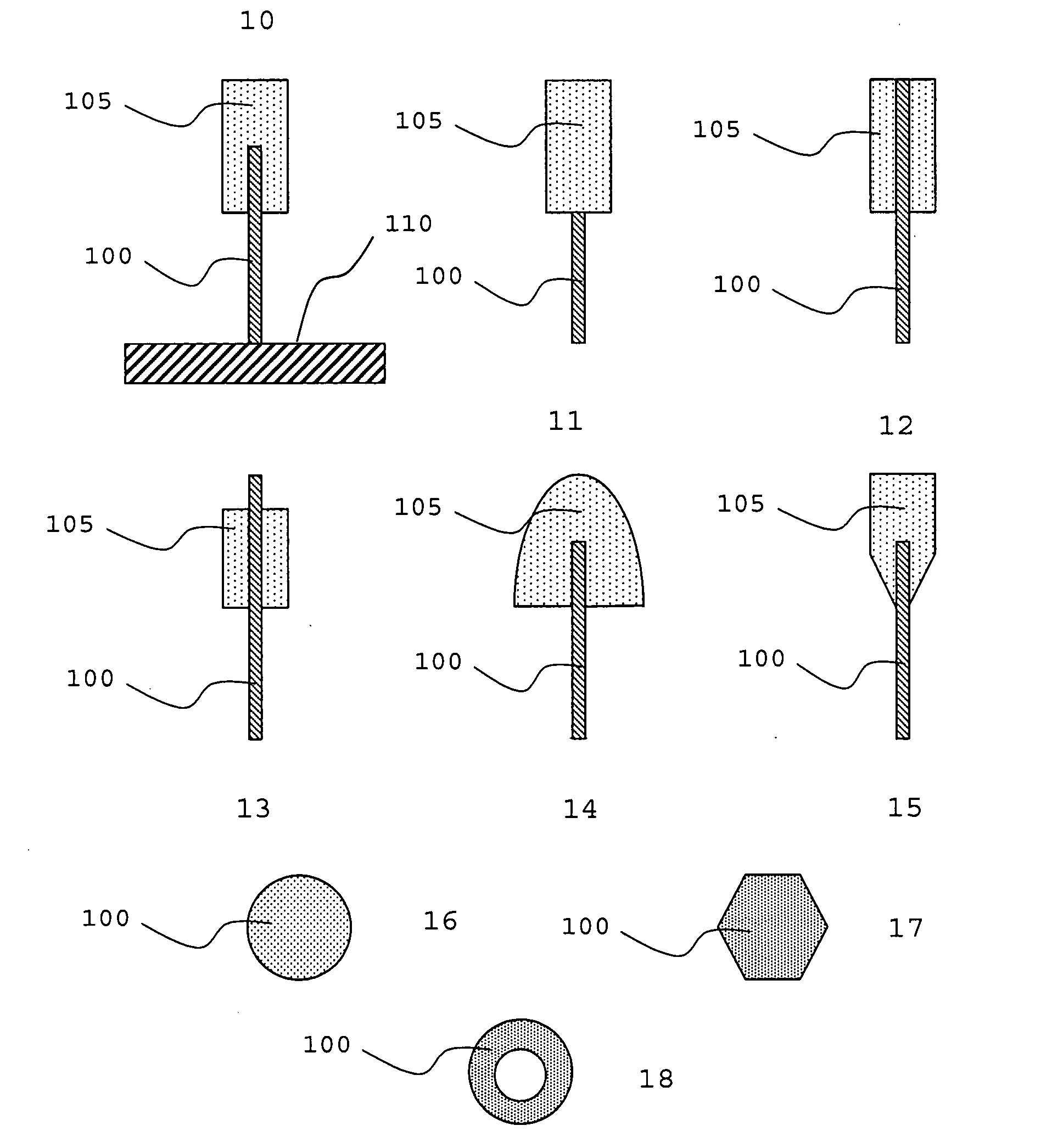 Nanoelectronic structure and method of producing such
