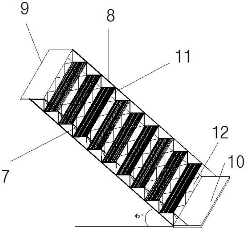 Truss type steel structure stair