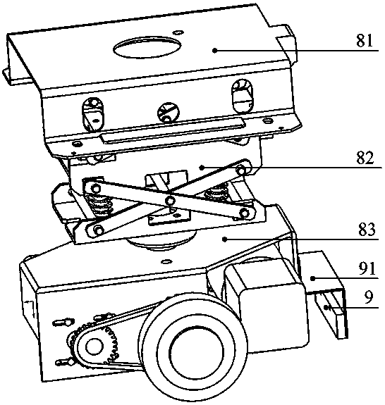 Automatically guided configurable trackless transport train and operation control method