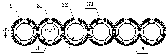 Small-diameter rack pipe after-welding heat treatment no-cooling induction heater and manufacturing method thereof