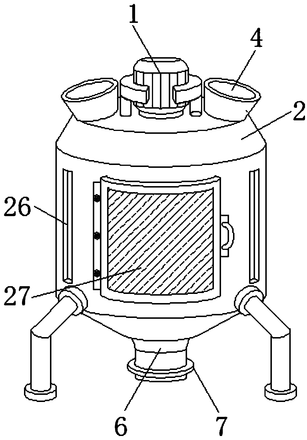 Rocking green sieving device for tea processing