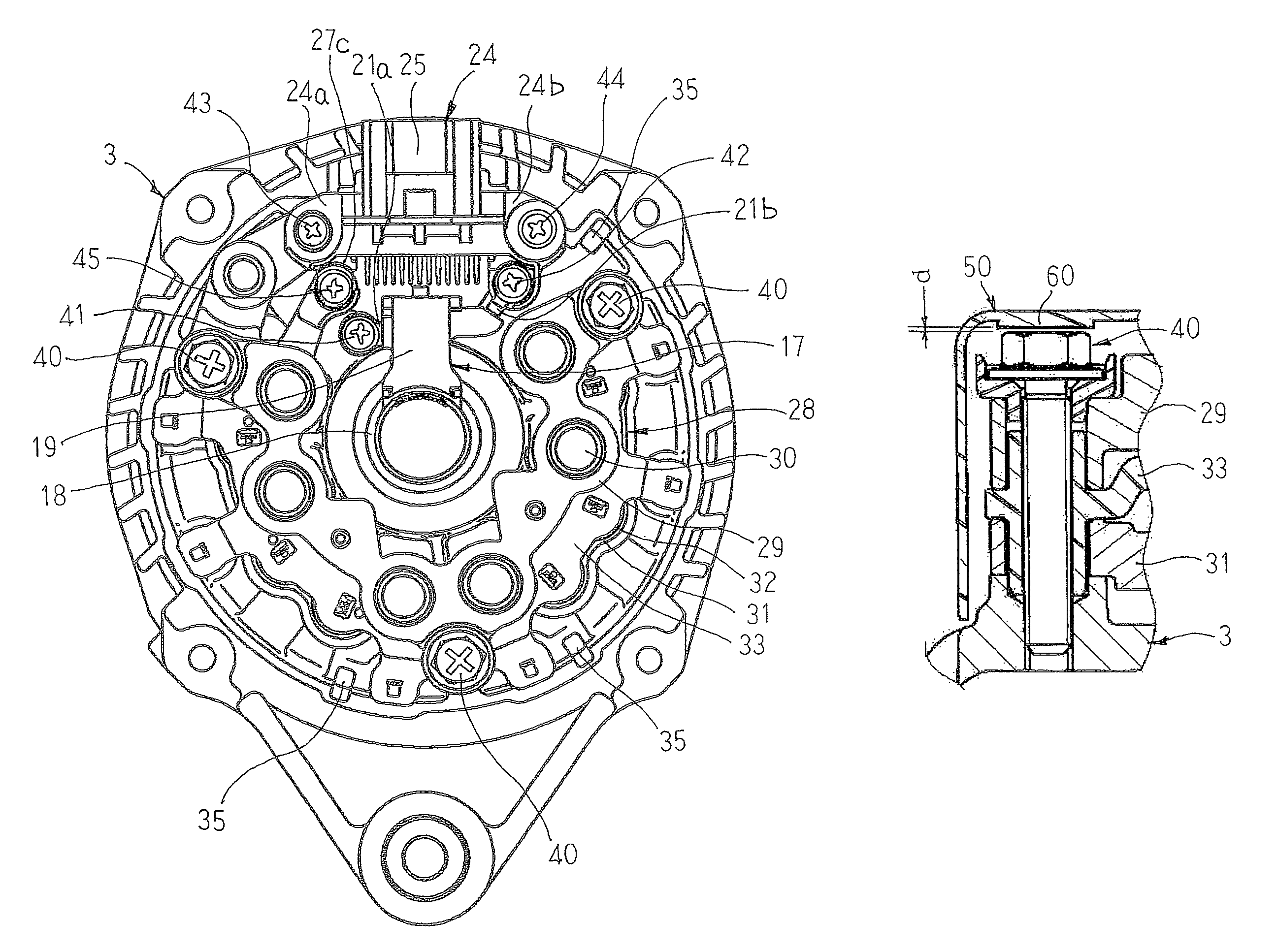 Automotive rotary electric machine