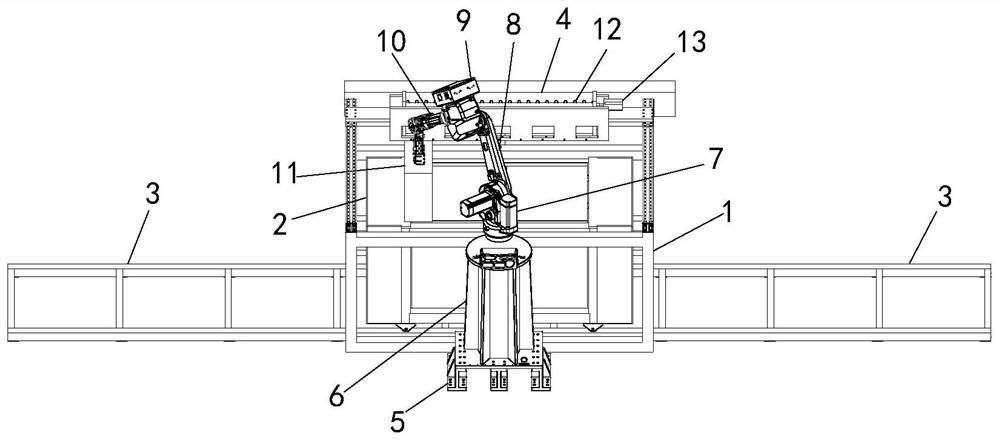 A side arm type 3D sand printing equipment