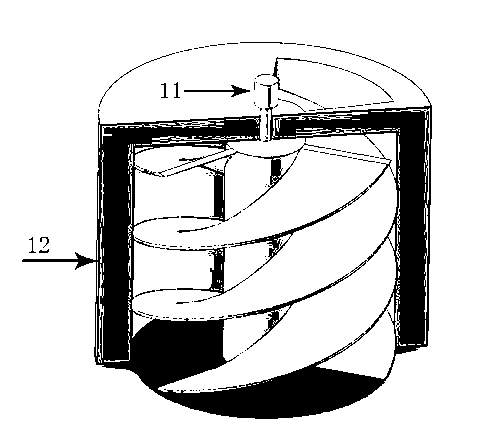 Energy saving reaction furnace with characteristics of easy reaction condition control and non-integral hollow spiral structure