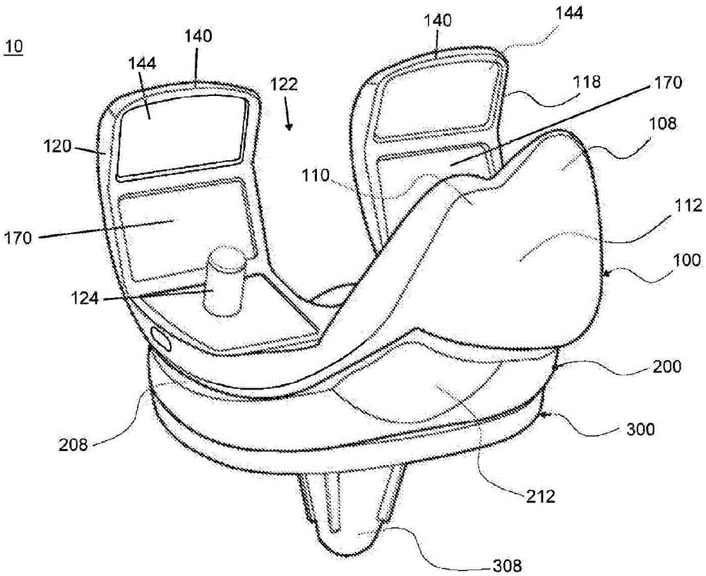 Femoral component for a femoral knee implant system