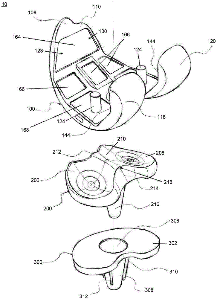 Femoral component for a femoral knee implant system