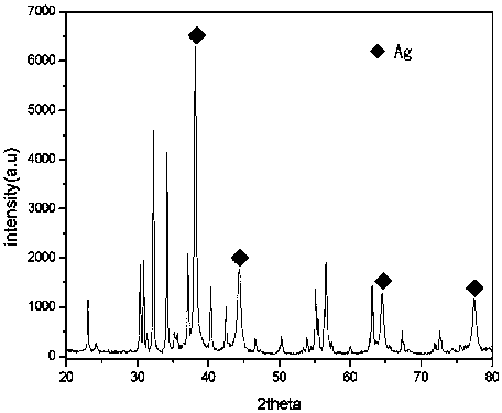 A kind of strontium ferrite loaded nano-silver composite material and preparation method thereof