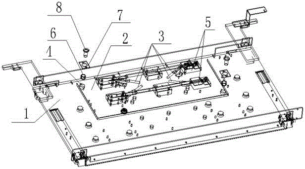 Tapping processing positioning fixture